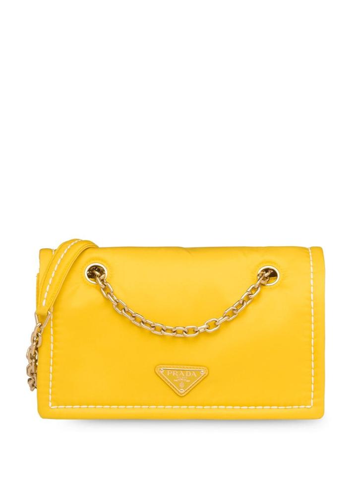 Prada Chain Strap Shoulder Bag - Yellow