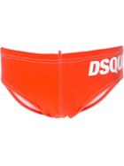 Dsquared2 Beachwear Logo Print Swimming Trunks