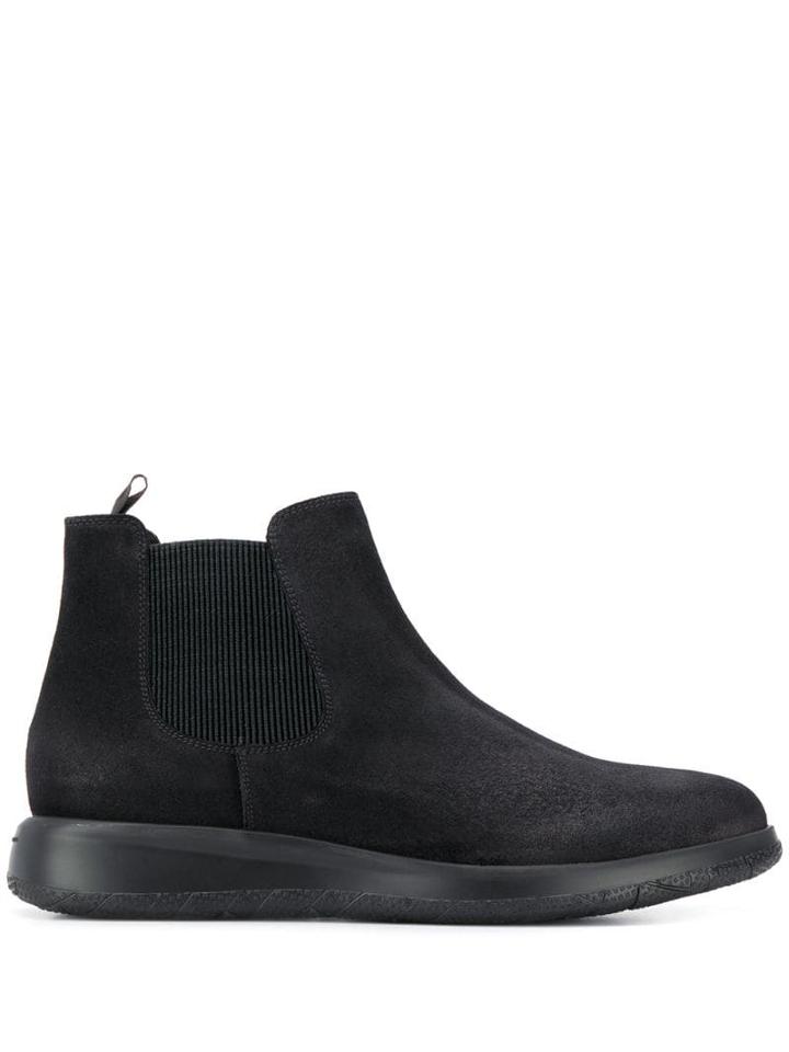 Fratelli Rossetti Suede Ankle Boots - Black