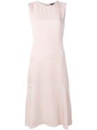 Theory Midi Sleeveless Flared Dress - Pink