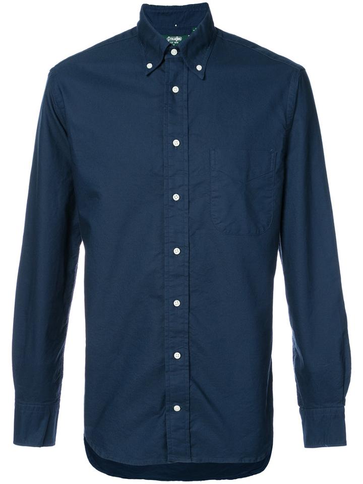 Gitman Vintage - Classic Shirt - Men - Cotton - Xxl, Blue, Cotton
