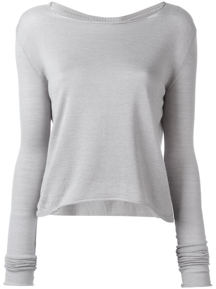 Kristensen Du Nord - Crew Neck Jumper - Women - Cotton/cashmere - 1, Women's, Grey, Cotton/cashmere