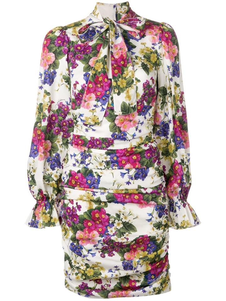 Dolce & Gabbana Floral Short Dress - Pink