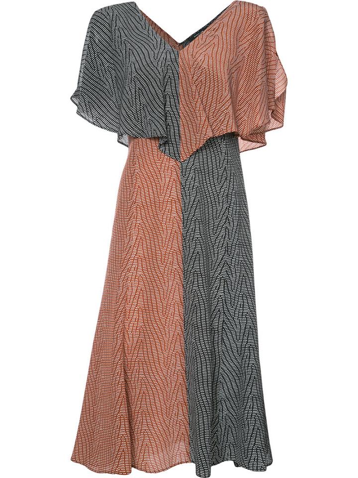 Derek Lam - Ruffled Midi Dress - Women - Silk - 48, Black, Silk