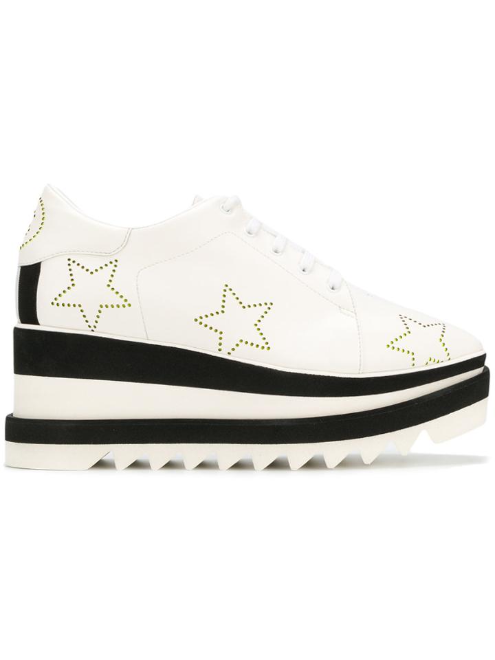 Stella Mccartney Elyse Star Platform Sneakers - White