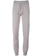 Cruciani Drawstring Knit Track Pants, Women's, Size: 44, Nude/neutrals, Cashmere