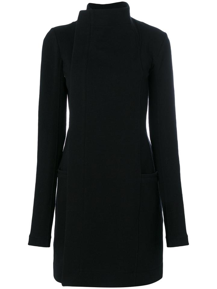 Rick Owens Concealed Front Coat - Black