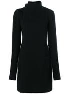 Rick Owens Concealed Front Coat - Black