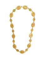 Chanel Vintage Embossed Medallions Necklace - Metallic