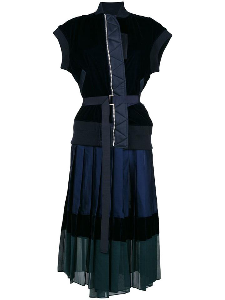 Sacai Bomber Jacket Dress - Blue