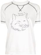 Maison Kitsuné Ancora Tu Printed T-shirt - White