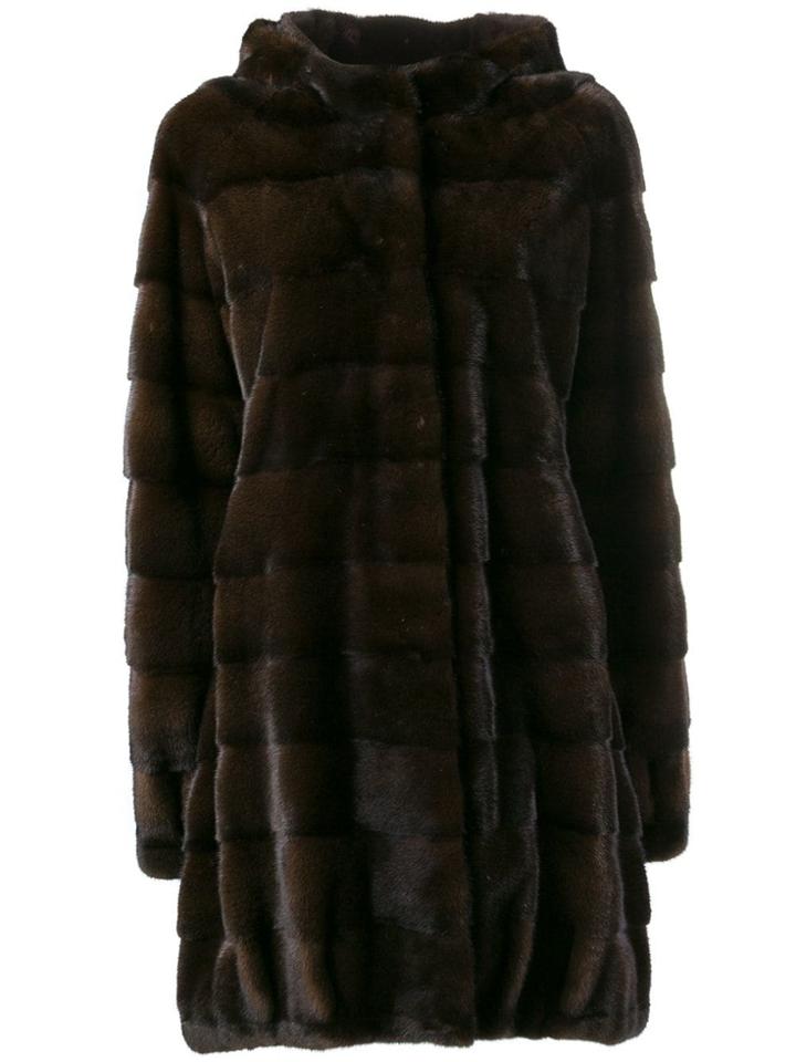 Liska Klara Loose Trimmed Coat - Brown
