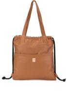 Caban Drawstring Gym Tote Bag - Brown