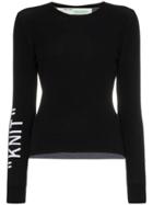 Off-white 'knit' Round Neck Jumper - Black