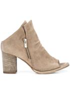 Officine Creative Peep Toe Boots - Grey