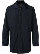 Woolrich Hooded Button Jacket, Men's, Size: Xl, Blue, Polyester/polyamide/cotton/polyamide