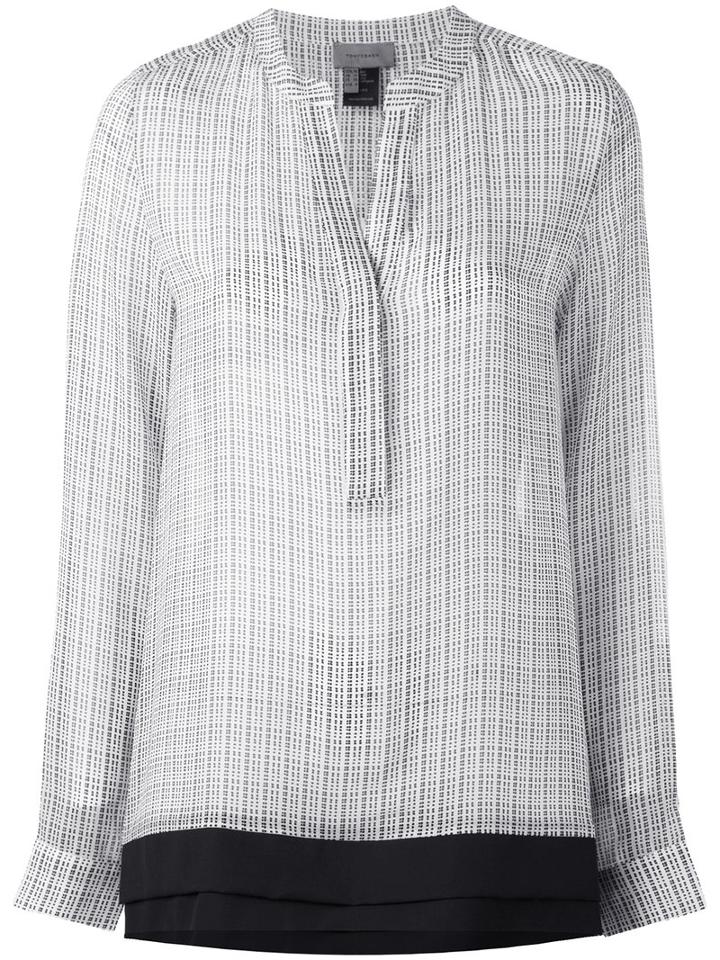 Tony Cohen - Double Layer Blouse - Women - Silk/polyester/wool - 40, Women's, Black, Silk/polyester/wool