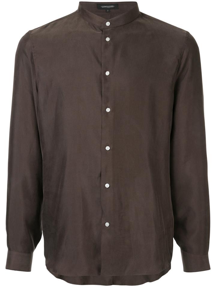 Loveless Round-neck Shirt - Brown