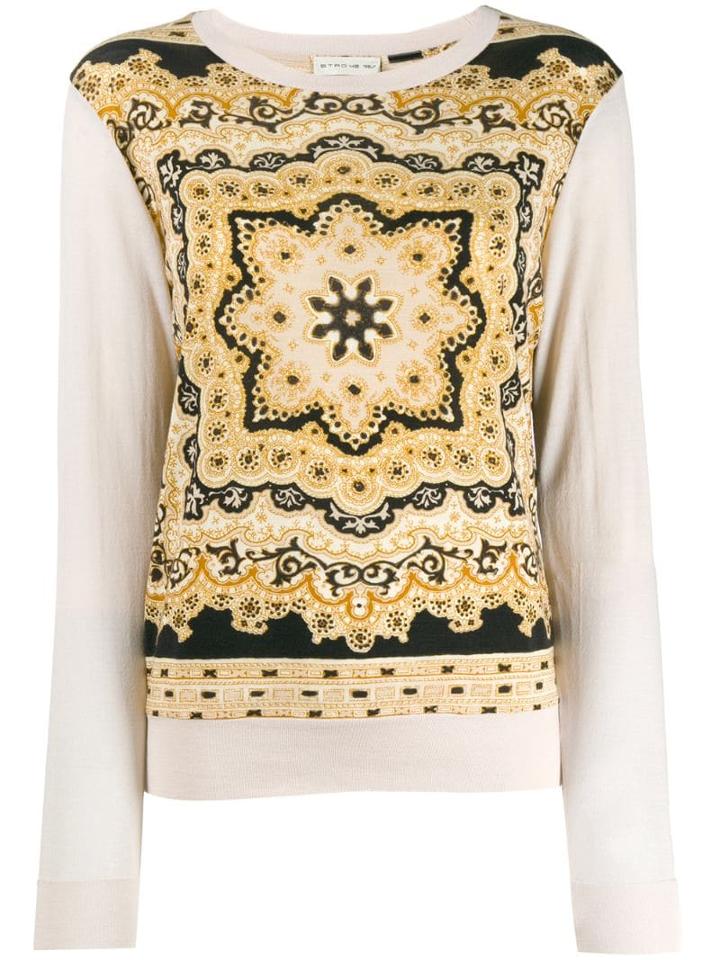 Etro Ethnic Print Blouse - Neutrals