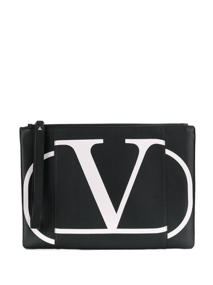Valentino Valentino Garavani Vlogo Clutch - Black