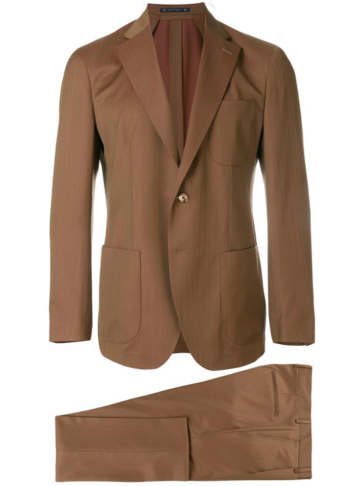 Bagnoli Sartoria Napoli Two Piece Suit - Brown
