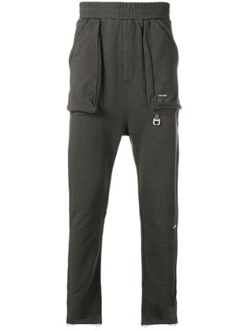 C2h4 Ripped Track Pants - Grey