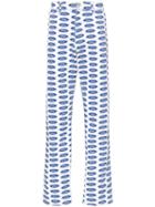 Versace X Ford Logo Printed Jeans - Blue