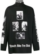 Takahiromiyashita The Soloist Photo Print Turtleneck T-shirt - Black