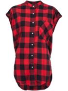 Nsf Oversized Sleeveless Check Shirt