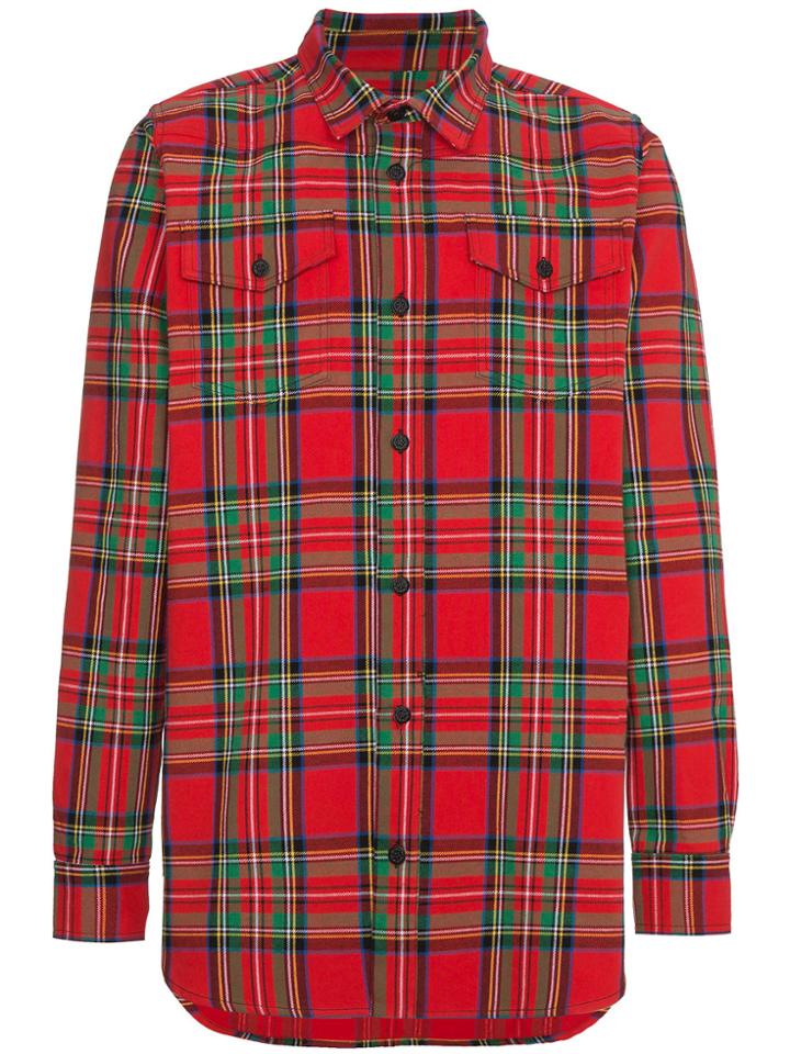 Off-white Tartan Checked Shirt - Red