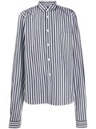 Comme Des Garçons Homme Plus Striped Tailored Shirt - Black