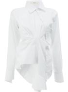 Aganovich Long Sleeved Twisted Shirt - White