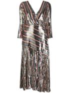 Rixo Tyra Sequinned Midi Dress - Pink