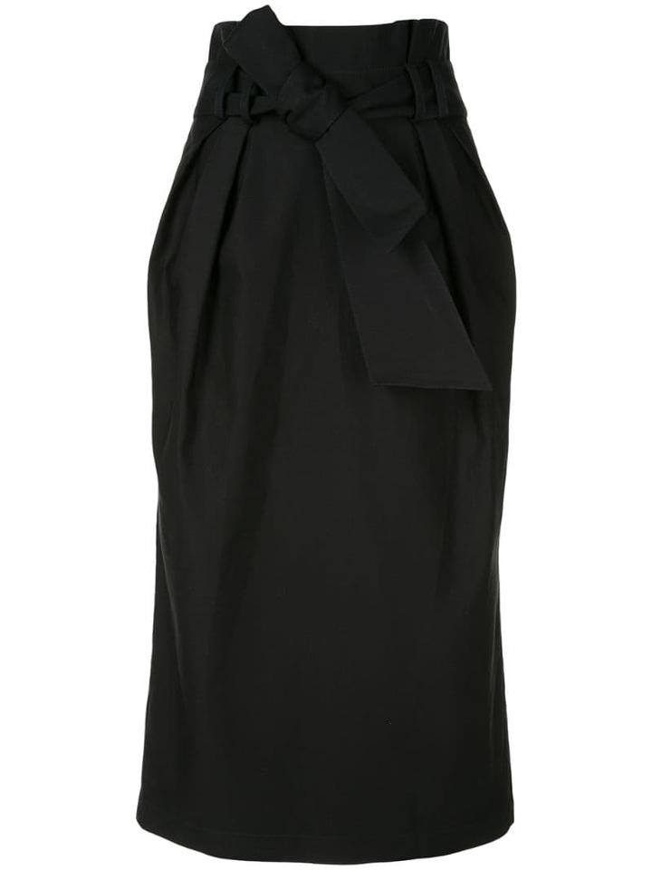 Gabriela Hearst Bow Pencil Skirt - Blue