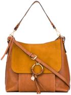 See By Chloé - 'joan' Bag - Women - Calf Leather/cotton - One Size, Brown, Calf Leather/cotton