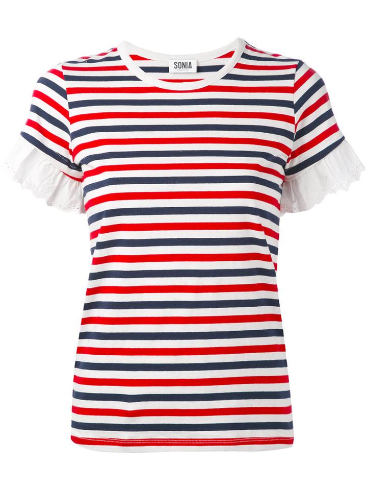 Sonia By Sonia Rykiel - Striped T-shirt - Women - Cotton - M, White, Cotton