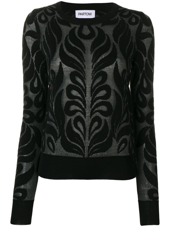 Partow Anise Patterned Jumper - Black