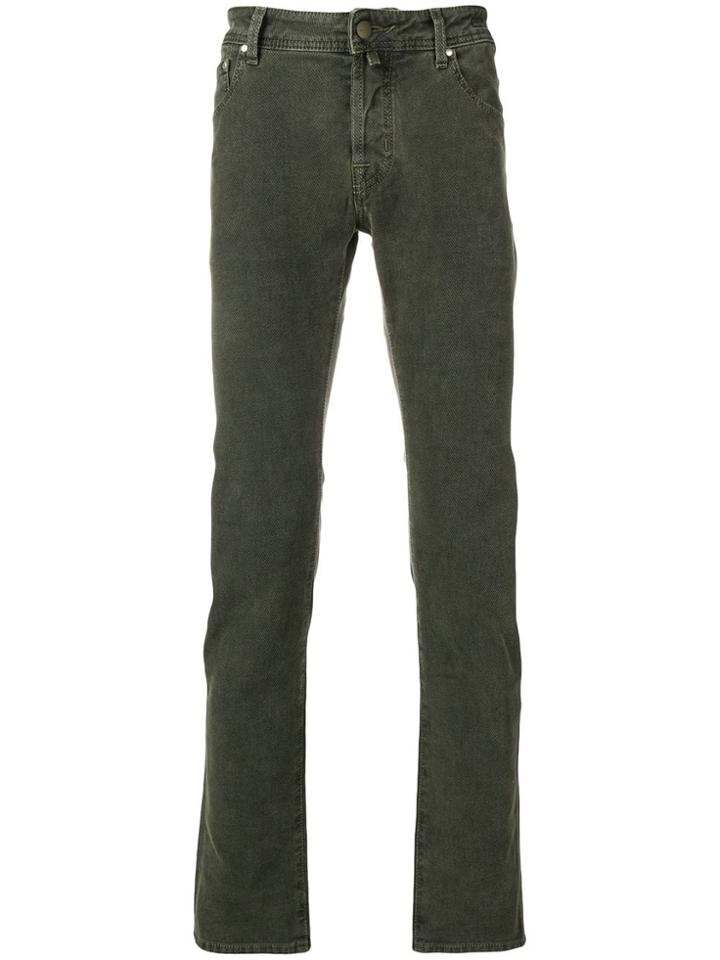 Jacob Cohen Bandana Patch Jeans - Green