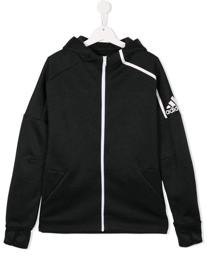 Adidas Kids Zipped Hoodie - Black