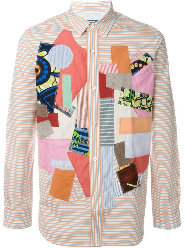 Junya Watanabe Comme Des Garçons Man Patchwork Shirt, Men's, Size: S, Cotton