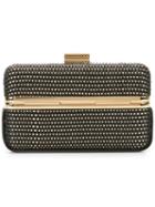 Salvatore Ferragamo Mini Woven Evening Clutch, Women's, Black