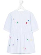 Max & Lola Multicoloured Embroidery Dress, Girl's, Size: 12 Yrs, Blue