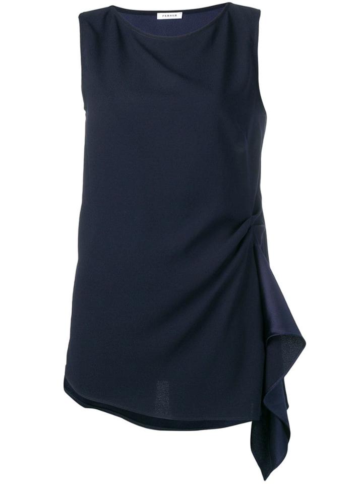 P.a.r.o.s.h. Ruched Vest - Blue