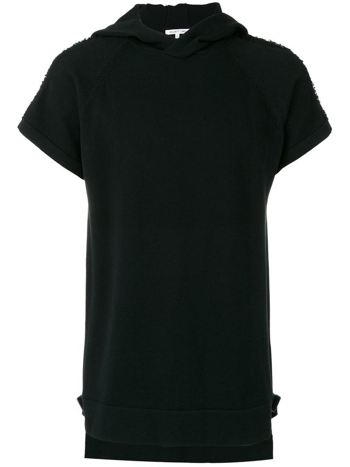 Helmut Lang - Short-sleeve Hoodie - Men - Cotton/polyester - S, Black, Cotton/polyester