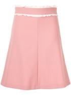 Red Valentino Ruffle Trim A-line Shirt - Pink