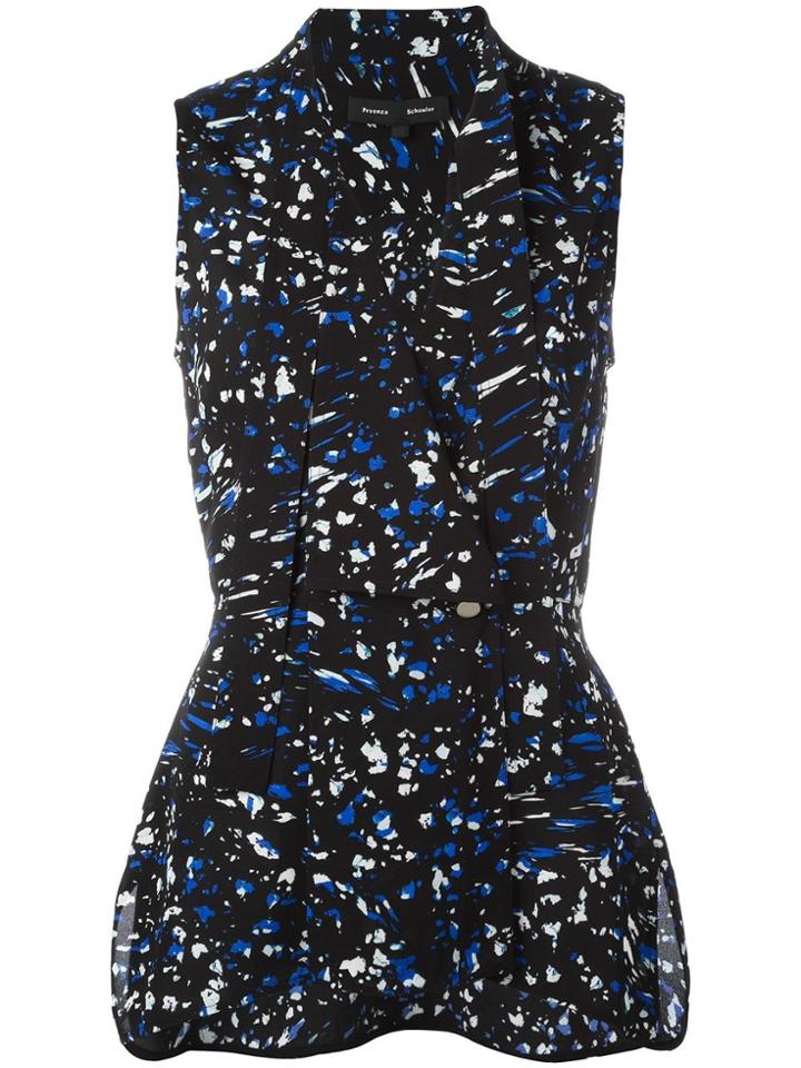 Proenza Schouler Printed Sleeveless Top - Black