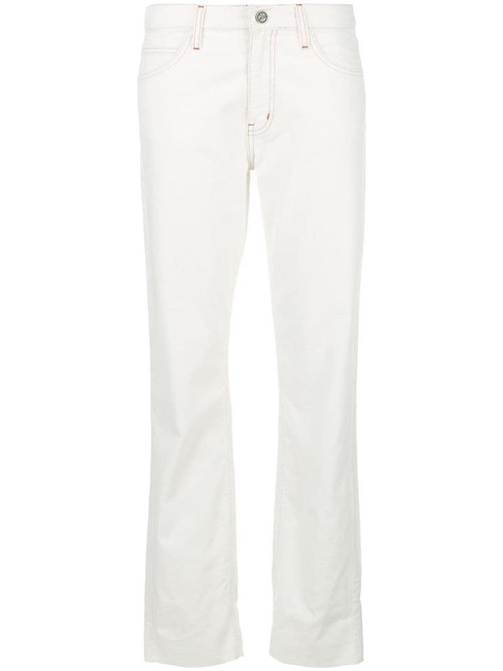Mih Jeans Straight Leg Jeans - White