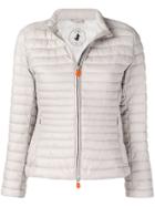 Save The Duck Padded Zip Jacket - Neutrals
