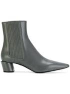 Jil Sander Pointed Ankle Boots - Grey