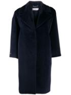 Peserico Textured Mid-length Coat - Blue